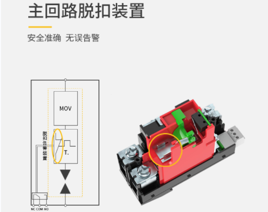 復(fù)合型浪涌保護(hù)器廠家-易造復(fù)合型spd主回路脫扣裝置