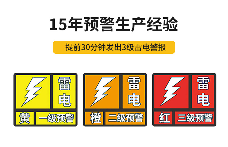 湖北雷電預警系統(tǒng)公司-易造15年預警生產(chǎn)經(jīng)驗 提前30分鐘發(fā)出3級雷電警報